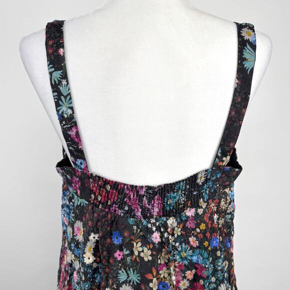 Anthropologie Geisha Designs Floral Organdy Midi Dress Size Medium Sequin Party - Picture 5 of 16